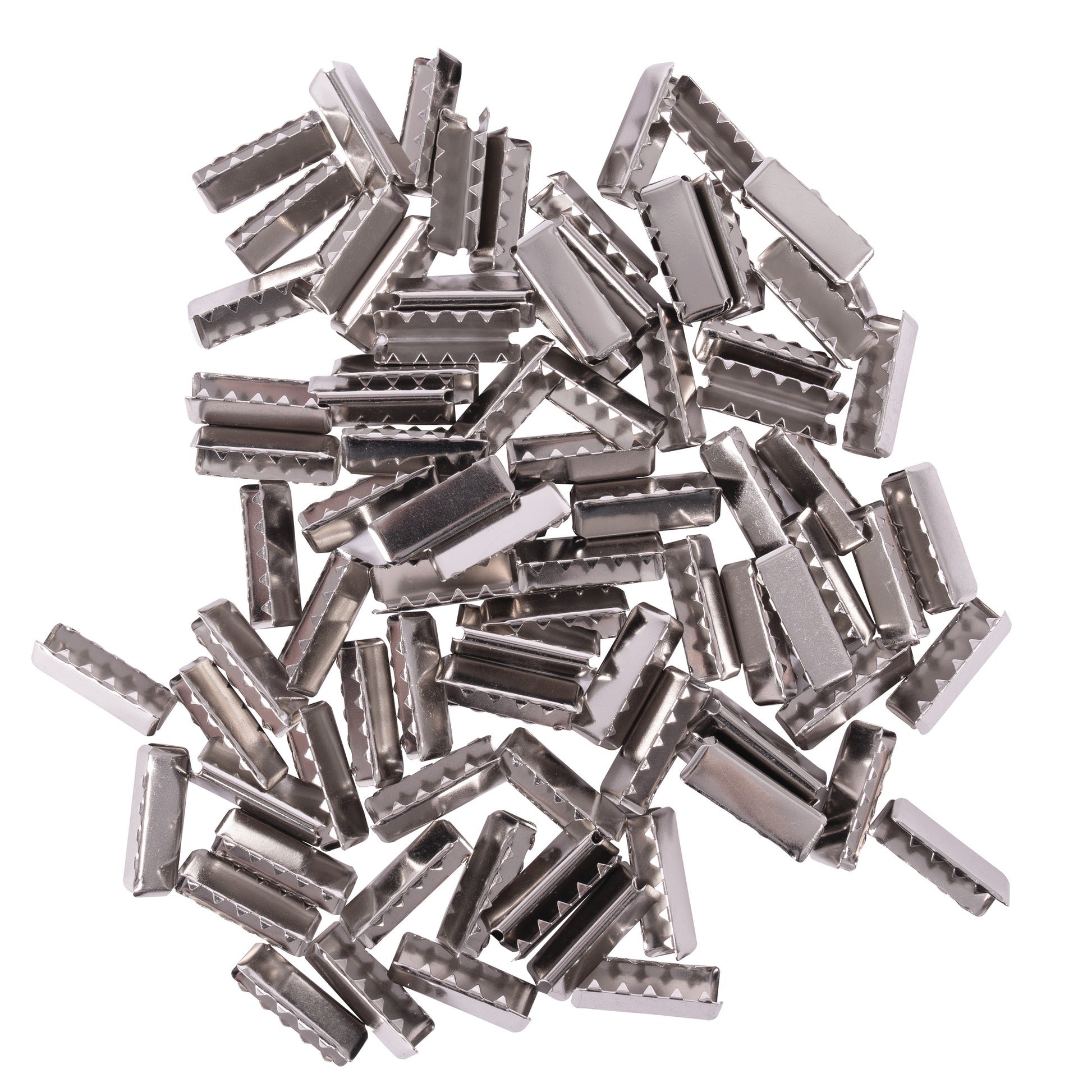 Rothco Military Web Belt Tips Chrome – 100 Pack for Durable Belt Accessories