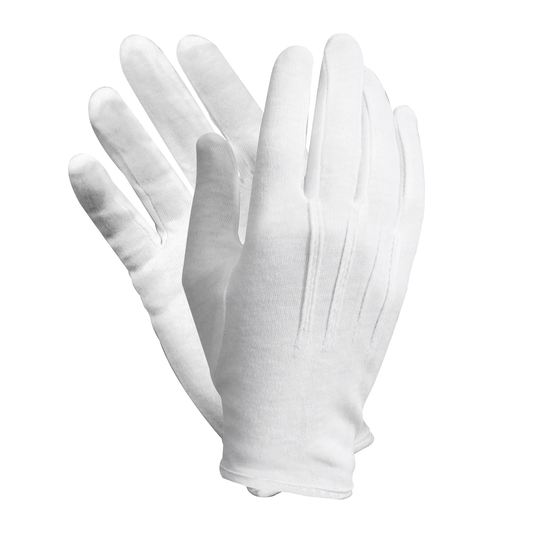 Rothco Parade Gloves White Size Small – Breathable Cotton Dress Gloves with Snap Closure