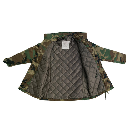 Rothco Kid's M-65 Field Jacket in Woodland Camo, Size Large