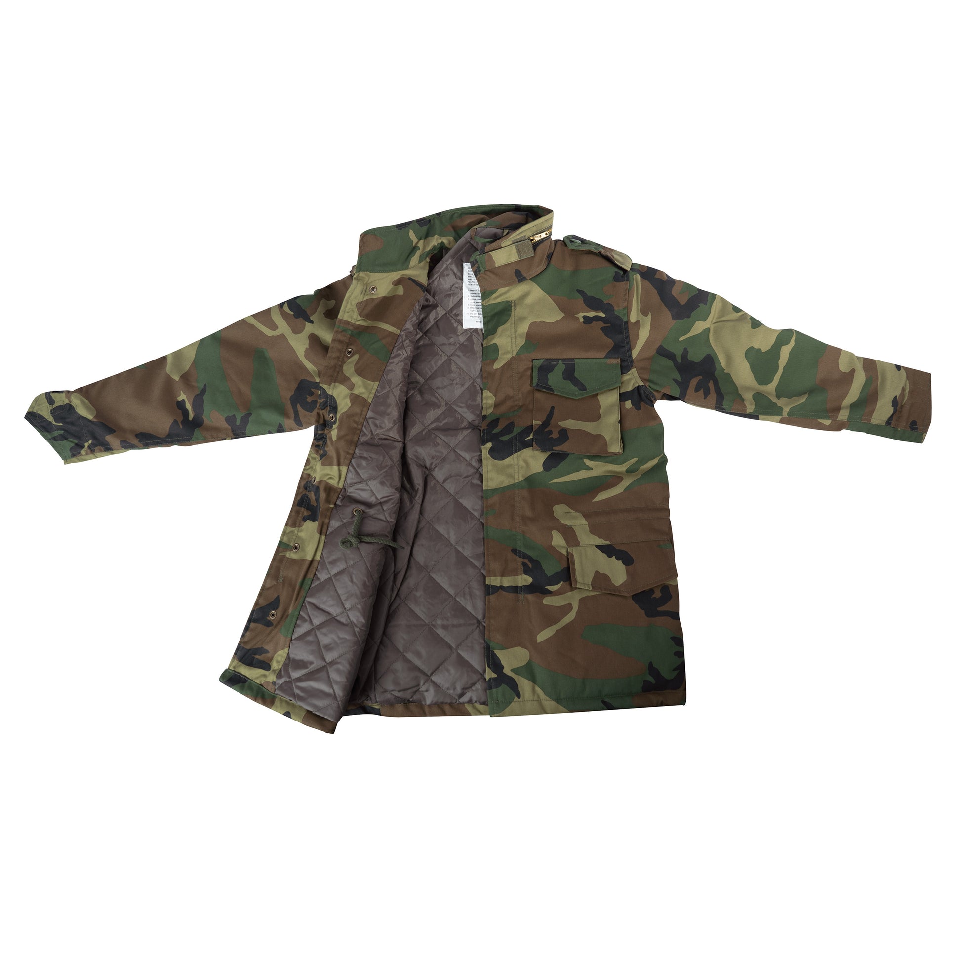 Rothco Kid's M-65 Field Jacket in Woodland Camo, Size XL