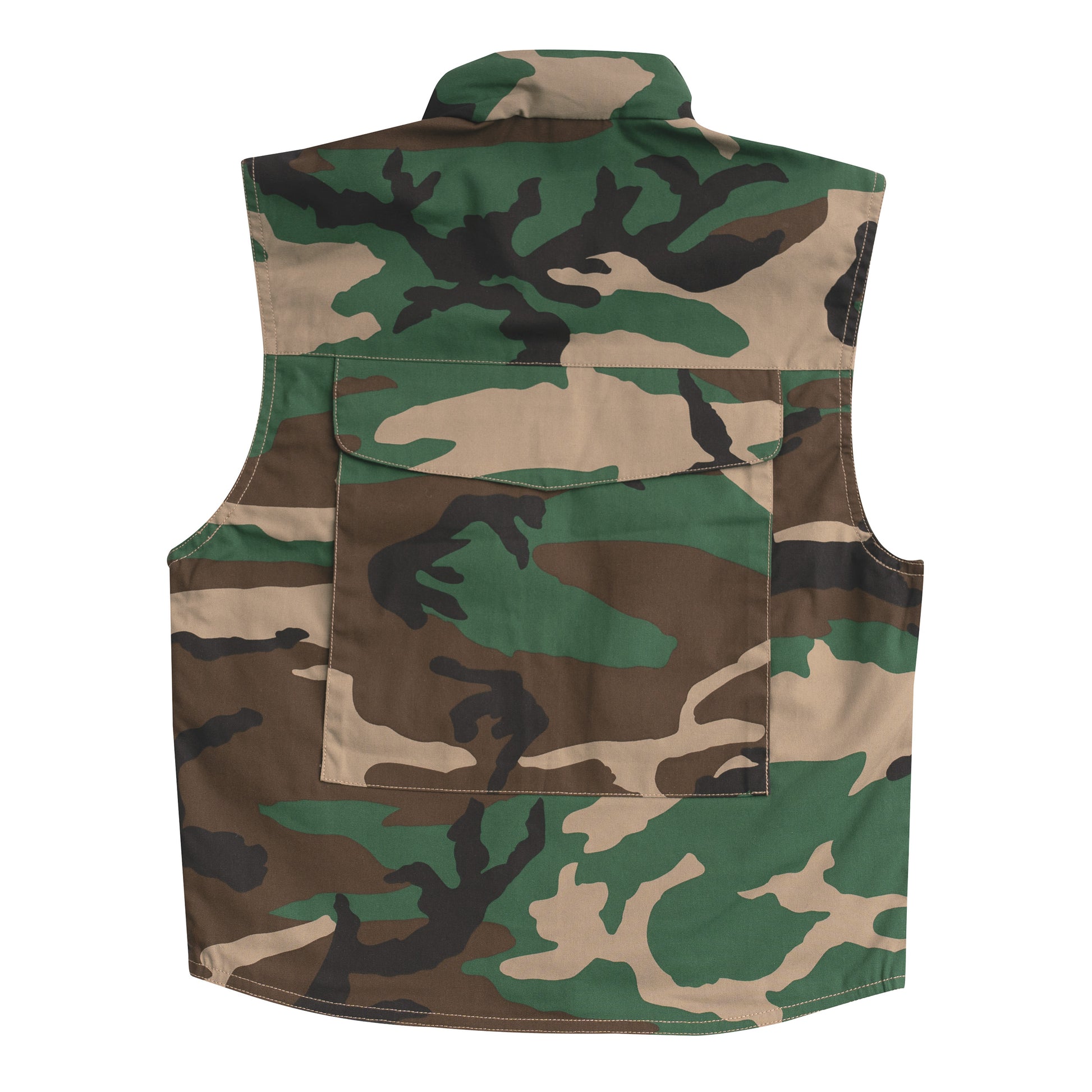 Rothco Kids Ranger Vest Woodland Camo Size Large - Durable Outdoor Vest for Young Adventurers
