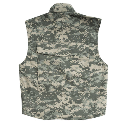 Rothco Kids Ranger Vest ACU Digital Camo Size M – Durable Youth Outdoor Vest with Multiple Pockets and Concealed Hood