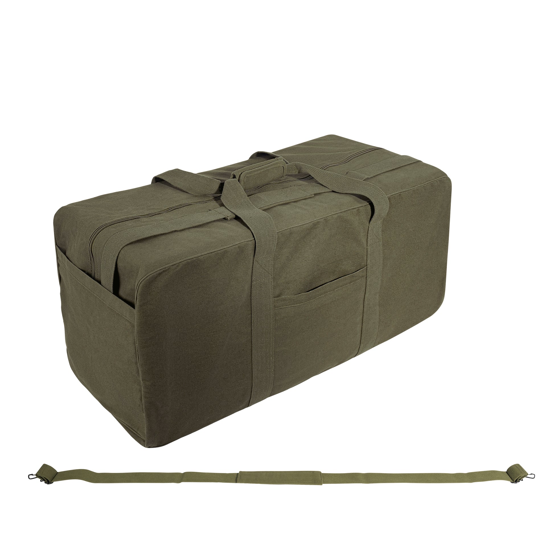 Rothco Jumbo Canvas Cargo Bag Olive Drab - Heavyweight Water-Resistant Storage Solution