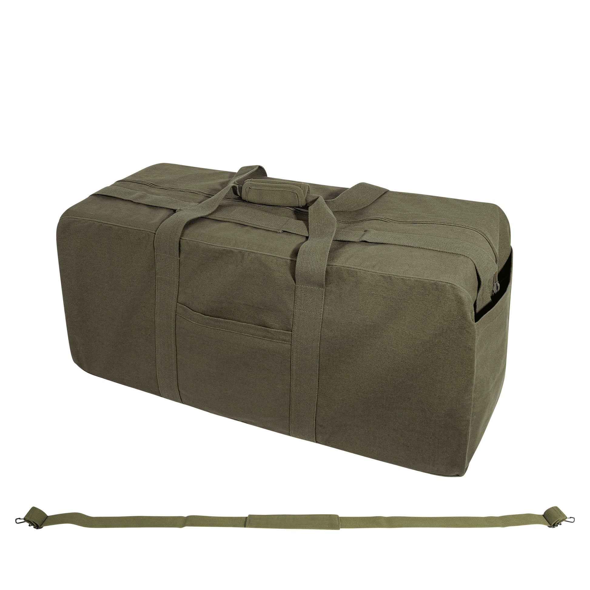 Rothco Jumbo Canvas Cargo Bag Olive Drab - Heavyweight Water-Resistant Storage Solution