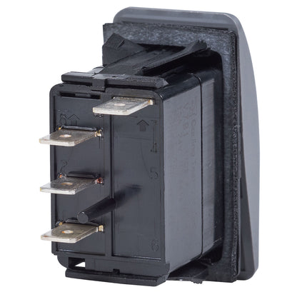 Blue Sea Systems 7943 Contura II SPDT Switch - (ON)-OFF-ON - Black