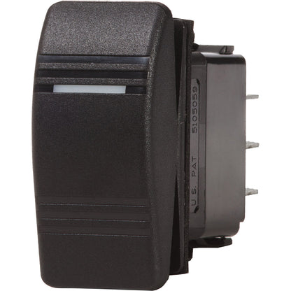 Blue Sea Systems Contura III Switch SPDT (ON)-OFF-ON, Black - Part Number 7945