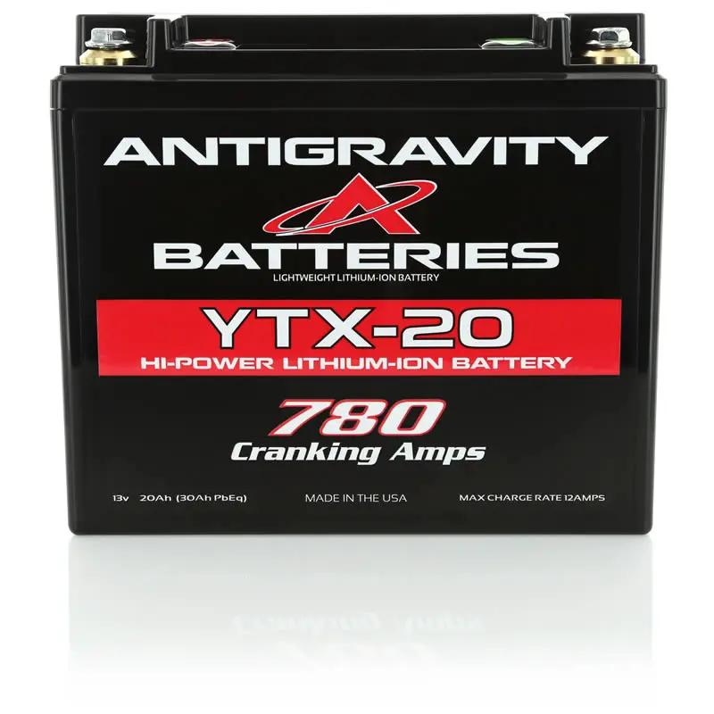 Anti Gravity YTX20L 12V 24-Cell Motorcycle Battery with Negative Terminal - Made in USA by Anti Gravity Battery