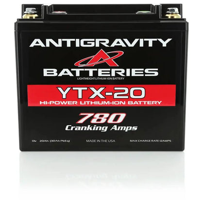 Anti Gravity YTX20L 12V 24-Cell Motorcycle Battery with Negative Terminal - Made in USA by Anti Gravity Battery