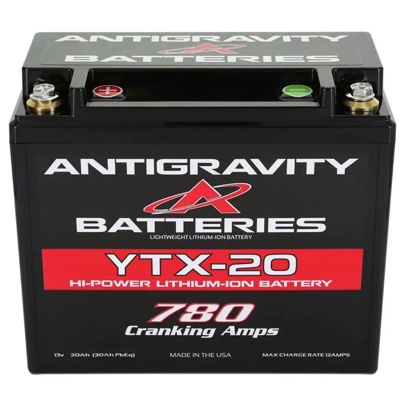 Anti Gravity YTX20L 12V 24-Cell Motorcycle Battery with Negative Terminal - Made in USA by Anti Gravity Battery