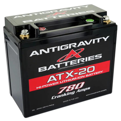 Anti Gravity YTX20L 12V 24-Cell Motorcycle Battery with Negative Terminal - Made in USA by Anti Gravity Battery