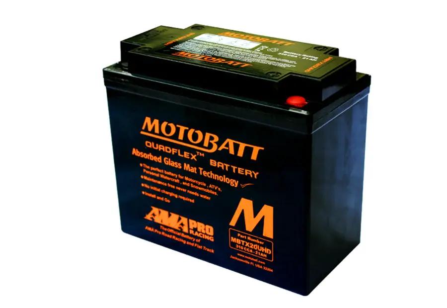 Motobatt MBTX2OUHD 12V AGM Sealed Battery for Harley Davidson FXE - High Capacity and Durability by Motobatt