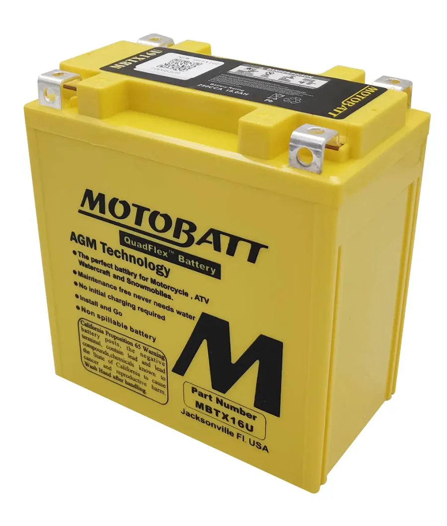 Motobatt MBTX16U 12V AGM Fully Sealed Motorcycle Battery for Harley Davidson XL by Motobatt