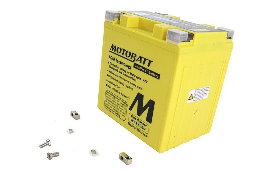 Motobatt MBTX30U 12V AGM Yellow Sealed Battery for Harley Davidson FLT by Motobatt