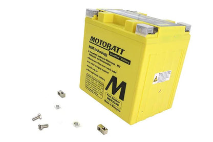 Motobatt MBTX30U 12V AGM Yellow Sealed Battery for Harley Davidson FLT by Motobatt