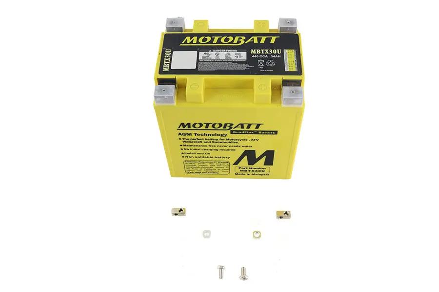 Motobatt MBTX30U 12V AGM Yellow Sealed Battery for Harley Davidson FLT by Motobatt