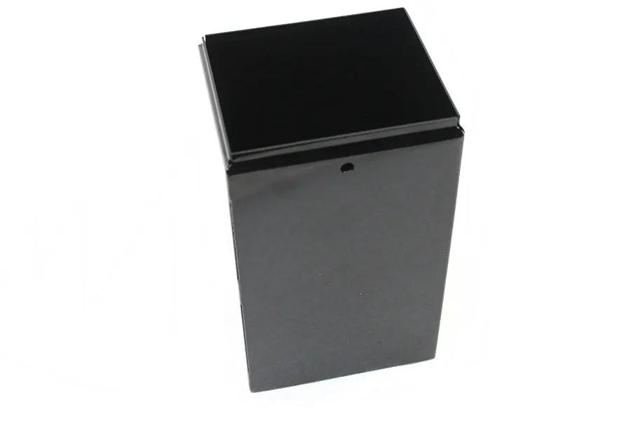 V-Twin H-2 Steel Battery Box Black with Battery Top Cover and Accessories by V-Twin