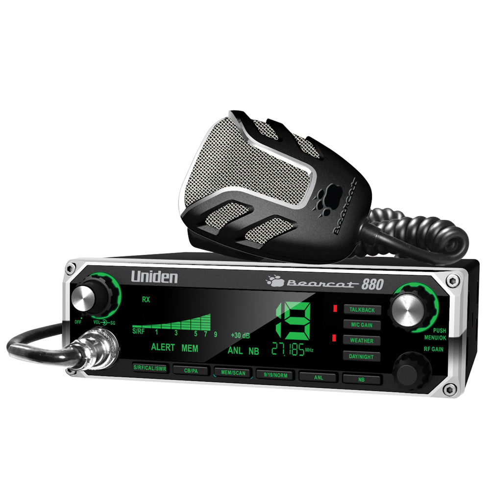 Uniden Bearcat 880 CB Radio with 7 Color Display Backlighting and Noise Cancelling Microphone