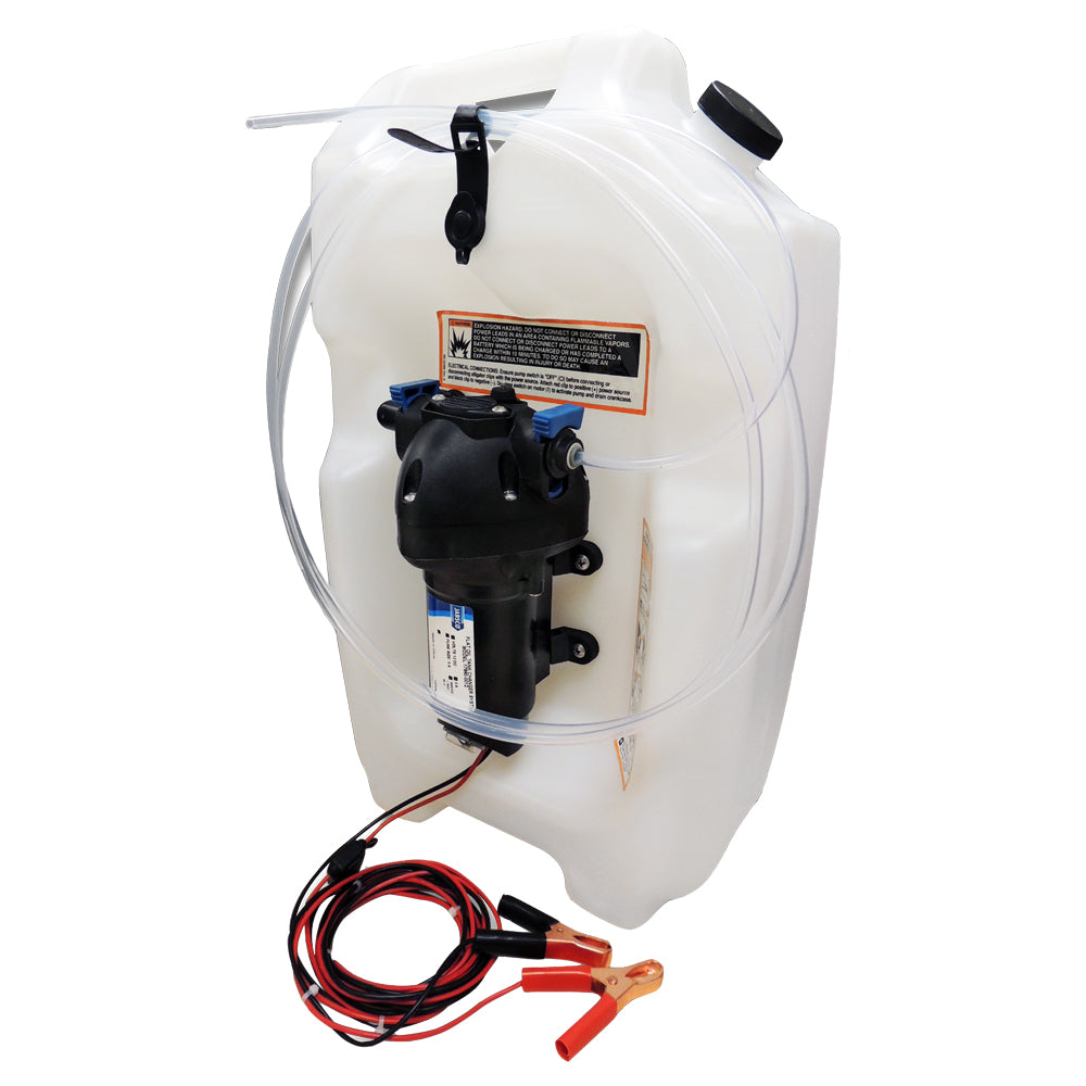 Jabsco Flat Tank Oil Changer System - 3.5 Gallon Capacity, 12V Self-Priming Pump