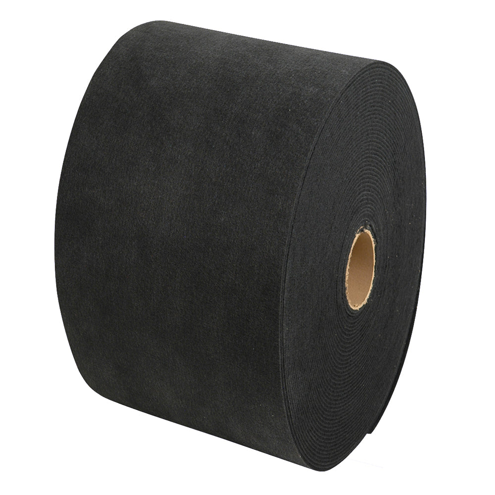 C.E. Smith 11-Inch Wide Black Marine Grade Carpet Roll - 12 Feet Long