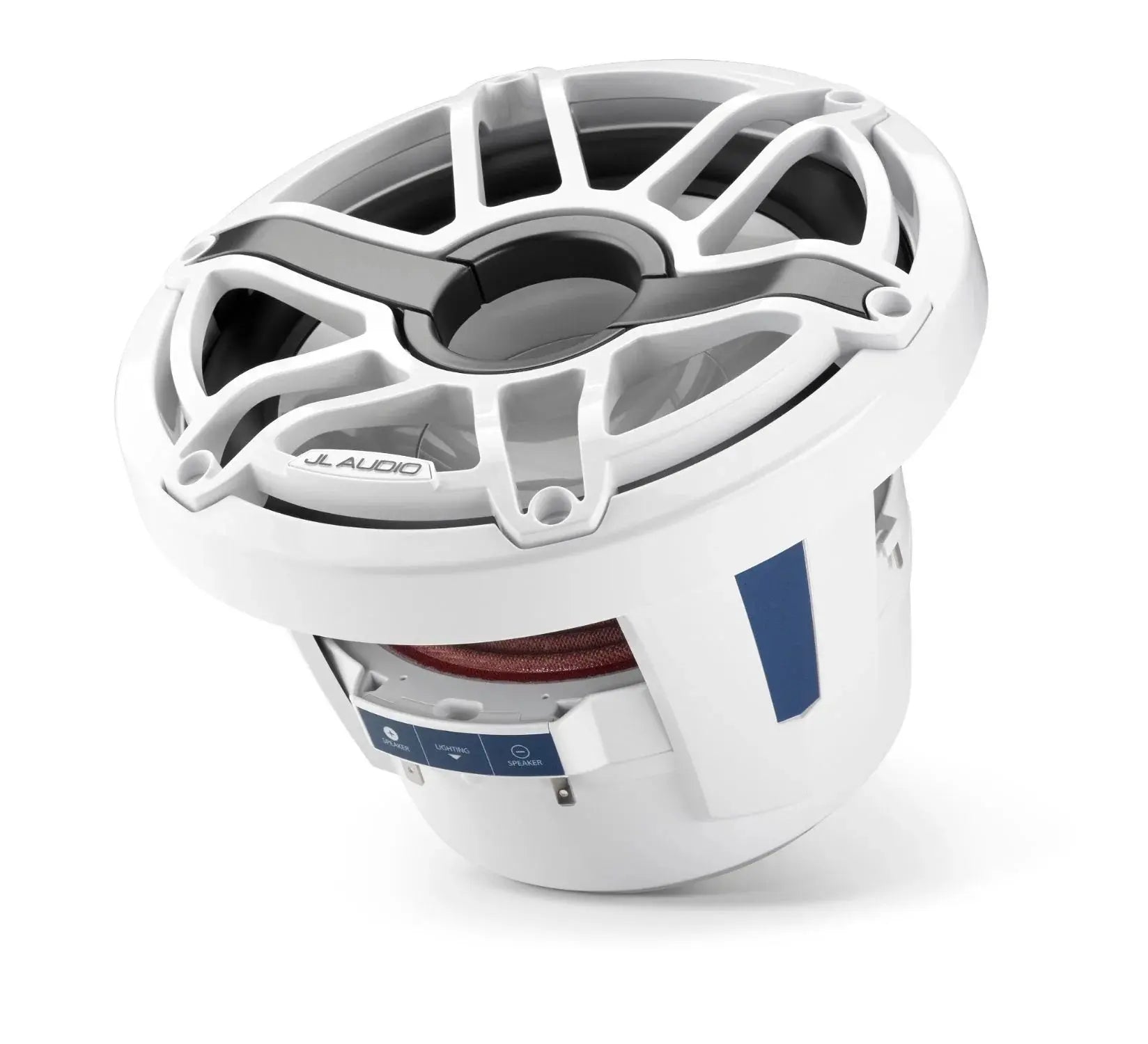JL Audio M6 8in Subwoofer with White Sport Grille Infinite Baffle