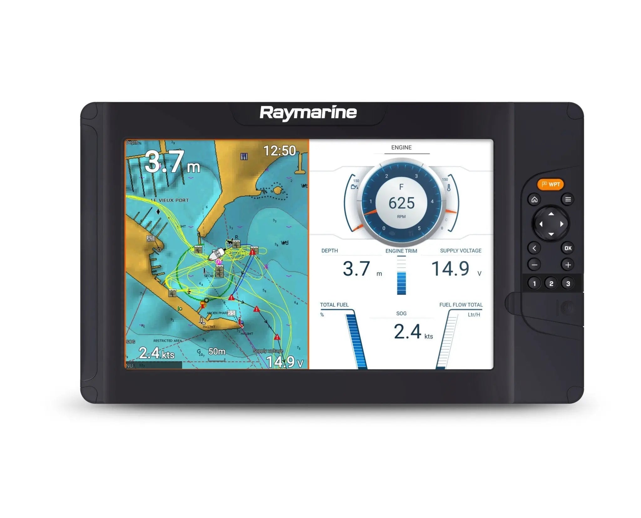 Raymarine Element 12S Navigation Display with 12-Inch LCD - No Chart