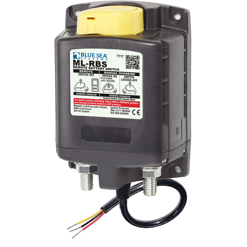 Blue Sea Systems ML-RBS Remote Battery Switch with Manual Control and Auto-Release - 24V