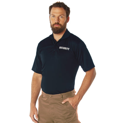Rothco Moisture Wicking Security Polo Shirt in Midnight Navy Blue, Size 3XL