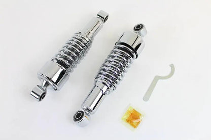 AEE 11 Inch Dura Series Chrome Shocks for Harley Davidson FLHT (Part C16-0127A) by AEE
