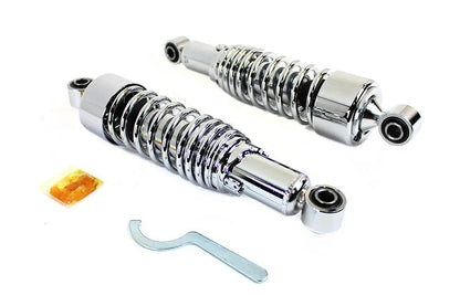 AEE 12 inch Dura Series Chrome Shocks for Harley Davidson FLHT (Part C16-0129A) by AEE
