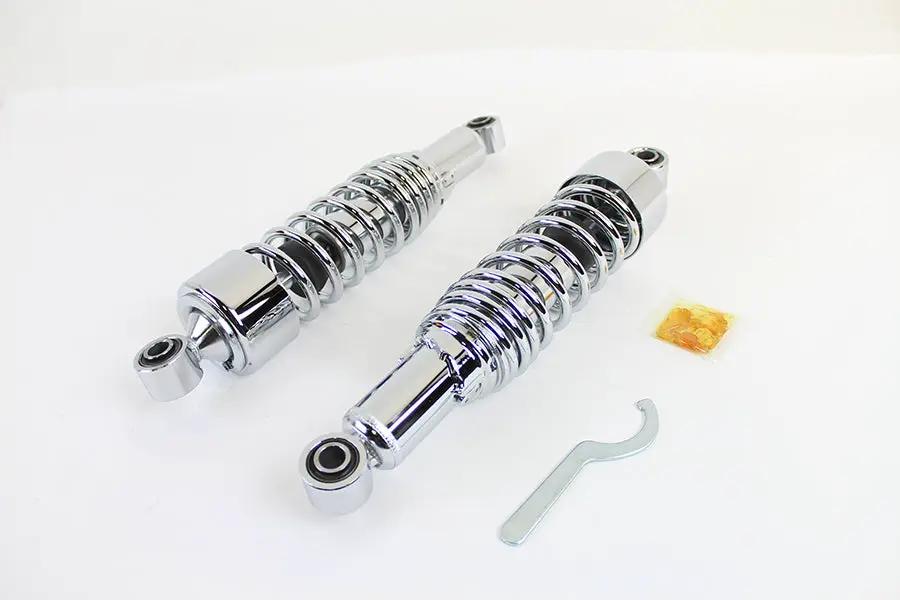 AEE 13 Inch Dura Series Shocks Chrome for Harley Davidson FLHT (1985-1994) by AEE