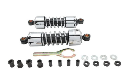 Progressive Suspension 412 Series 11 Inch Chrome Shocks for Harley Davidson FLHT by Progressive Suspension