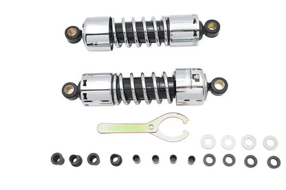 Progressive Suspension 412 Series 11 Inch Chrome Shocks for Harley Davidson FLHT by Progressive Suspension