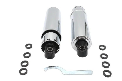 AEE 16-0108L 12 Inch Shock Set with Covered Springs for Harley Davidson FL (1973-1982) by AEE