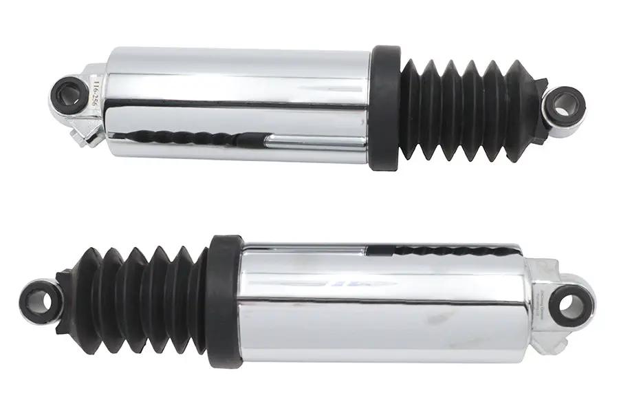 AEE Chrome Low Touring Air Shock Set for Harley Davidson FLHT (12 Inch, Pair) by AEE
