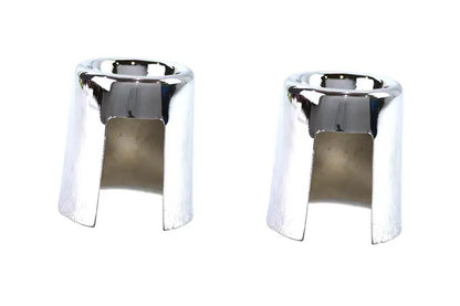 AEE Chrome Upper Shock Stud Covers Short Style for Harley Davidson XL 1975-1981 by AEE