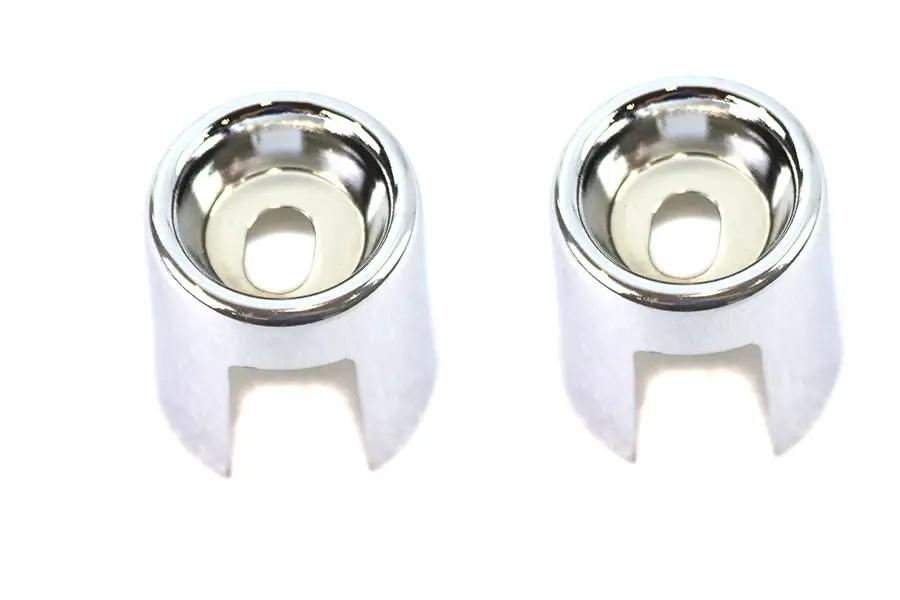 AEE Chrome Upper Shock Stud Covers Short Style for Harley Davidson XL 1975-1981 by AEE