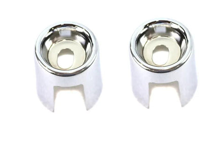 AEE Chrome Upper Shock Stud Covers Short Style for Harley Davidson XL 1975-1981 by AEE