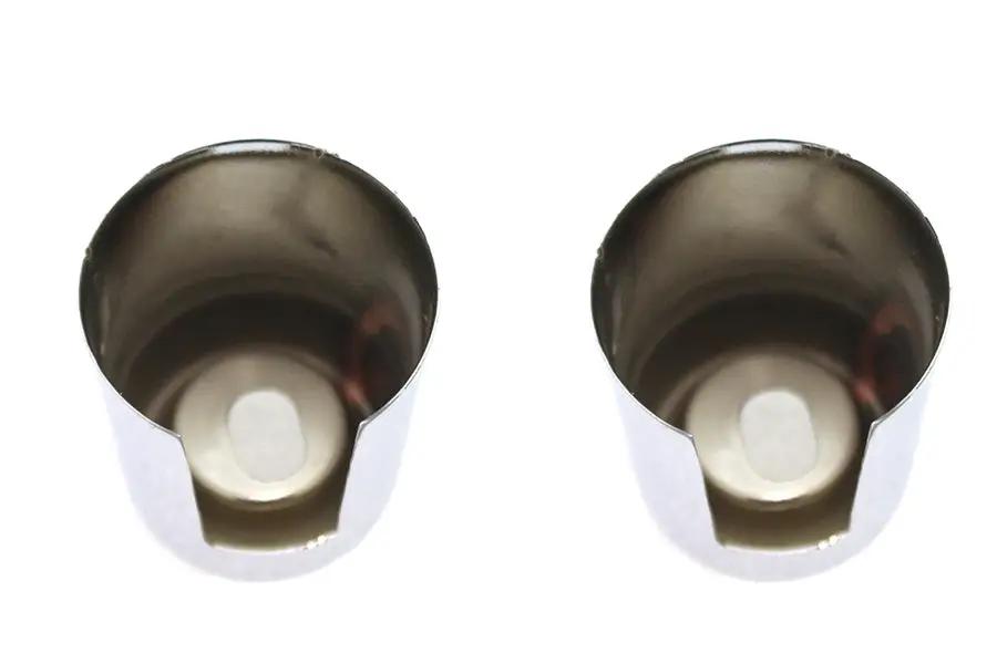 AEE Chrome Upper Shock Stud Covers Short Style for Harley Davidson XL 1975-1981 by AEE