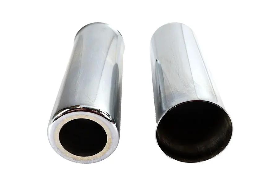 AEE Chrome 8 Inch Shock Spring Cover Set for Harley Davidson FL Models by AEE