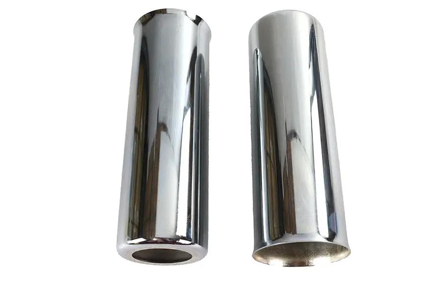 AEE Chrome 8 Inch Shock Spring Cover Set for Harley Davidson FL Models by AEE