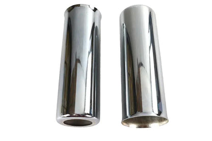 AEE Chrome 8 Inch Shock Spring Cover Set for Harley Davidson FL Models by AEE