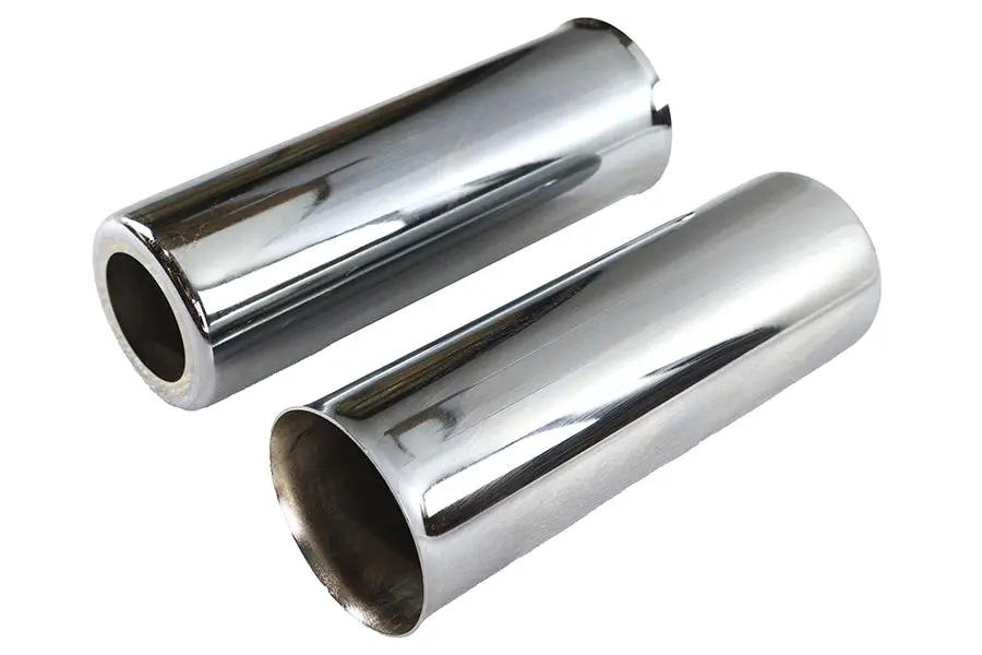 AEE Chrome 8 Inch Shock Spring Cover Set for Harley Davidson FL Models by AEE