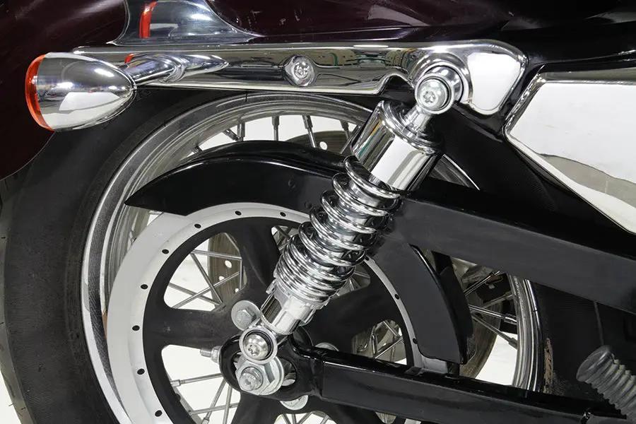 AEE 2-1/4 inch Lower Shock Set Chrome for Harley Davidson XL Models (Part C16-0165) by AEE