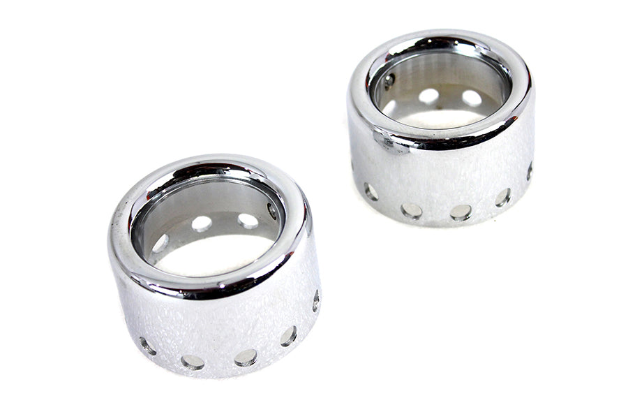 AEE Chrome Lower Shock Cover Set for Harley Davidson XL and FXR Models – Easy Install Shock Protection Enhancement