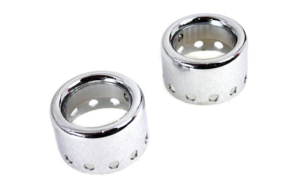 AEE Chrome Lower Shock Cover Set for Harley Davidson XL and FXR Models – Easy Install Shock Protection Enhancement