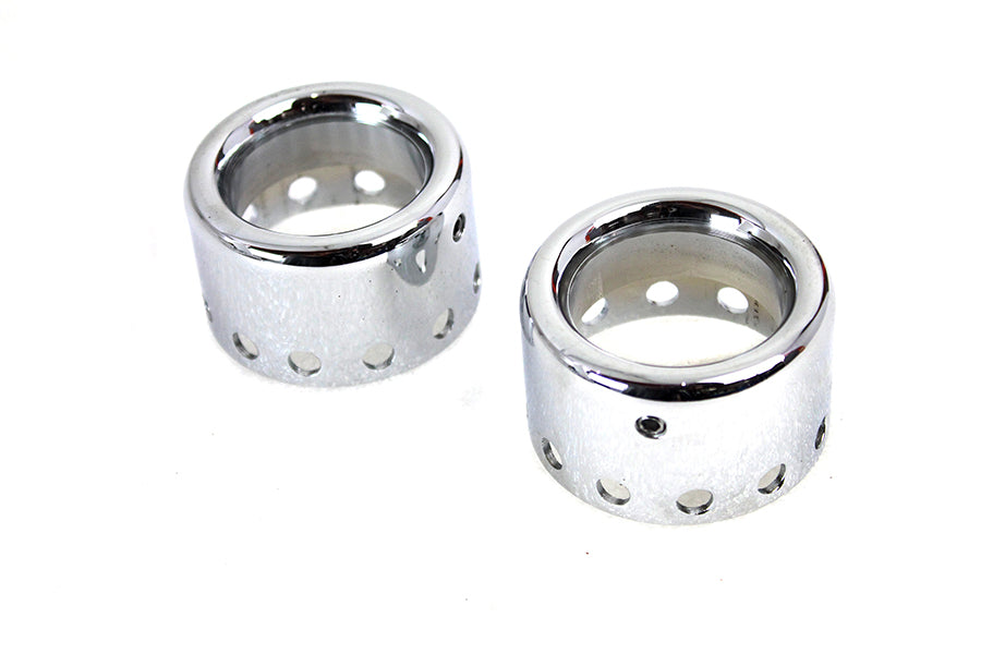 AEE Chrome Lower Shock Cover Set for Harley Davidson XL and FXR Models – Easy Install Shock Protection Enhancement