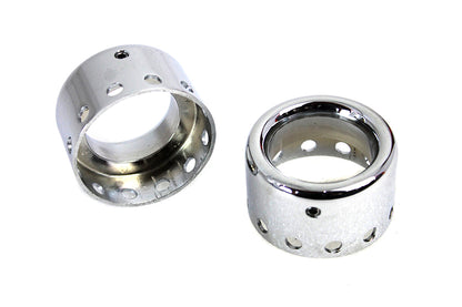 AEE Chrome Lower Shock Cover Set for Harley Davidson XL and FXR Models – Easy Install Shock Protection Enhancement