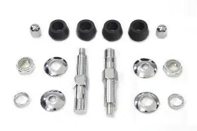V-Twin Chrome Lower Rear Shock Stud Kit for Harley Davidson FL and FX Models - Part #7062CP by V-Twin