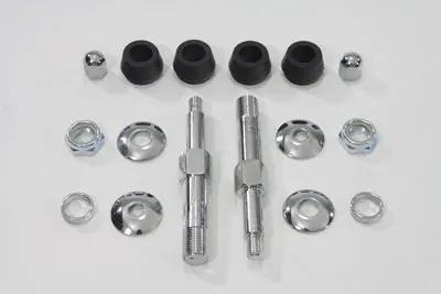 V-Twin Chrome Lower Rear Shock Stud Kit for Harley Davidson FL and FX Models - Part #7062CP by V-Twin