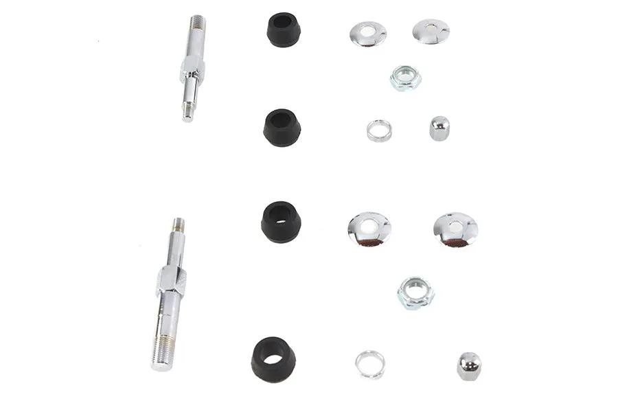 V-Twin Chrome Upper Rear Shock Stud Kit for Harley Davidson Fx Models - Part 7063CP by V-Twin